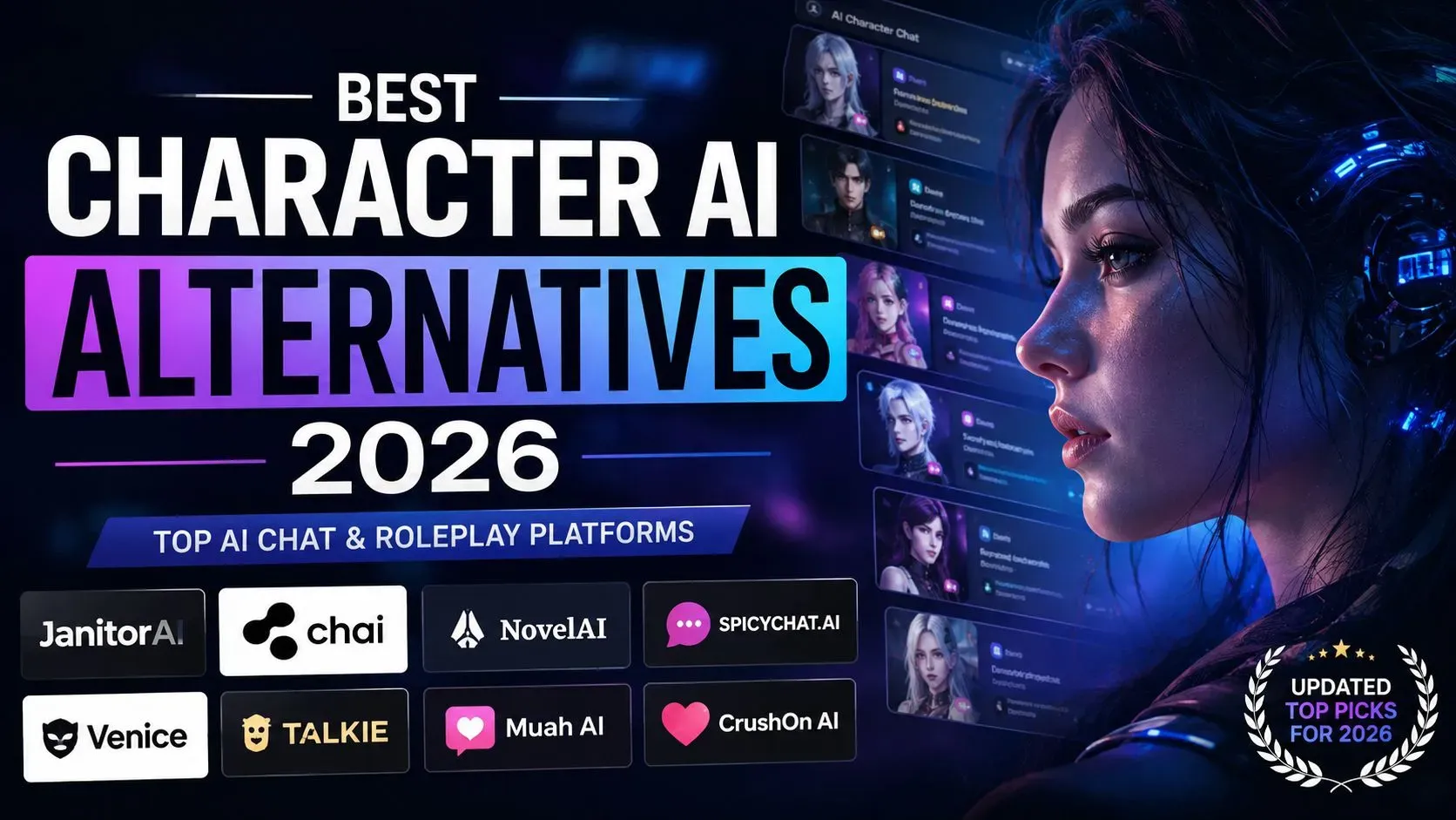 10 Best Character AI Alternatives in 2026 (Tested & Ranked)