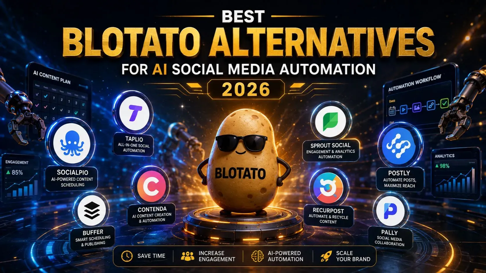 8 Best Blotato Alternatives for AI Social Media Automation in 2026