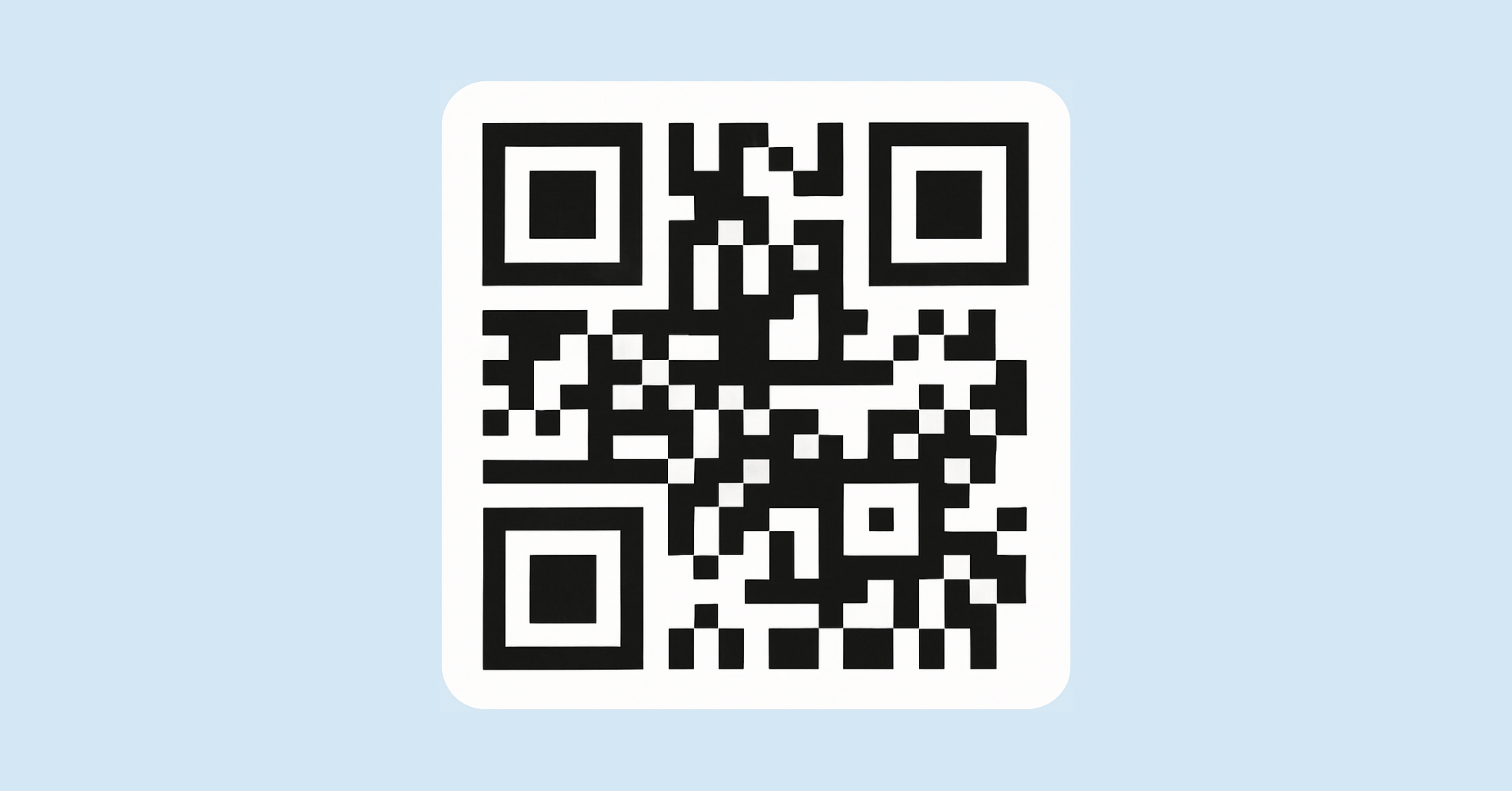 Example of a dynamic QR code