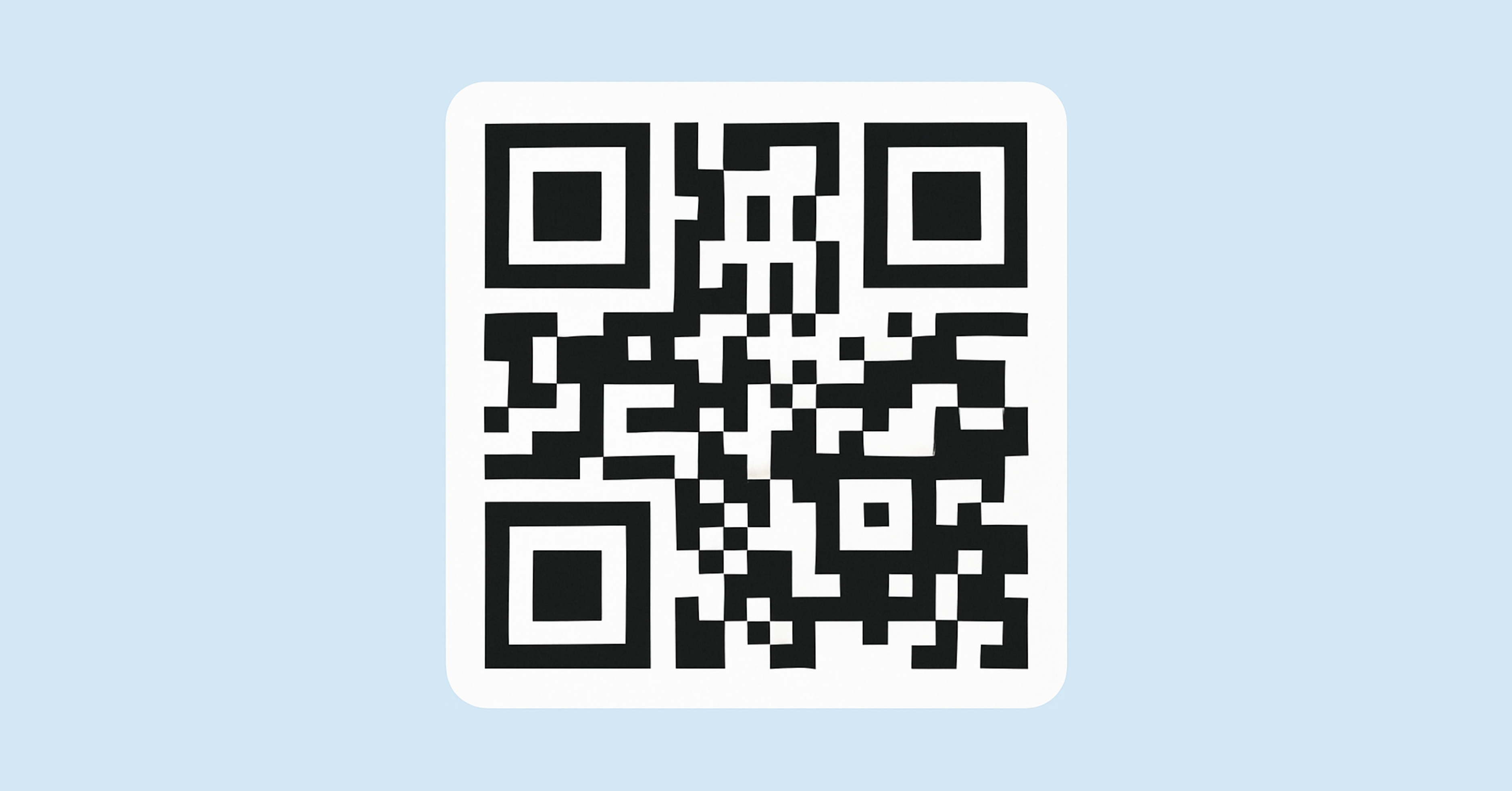 Example of a static QR code